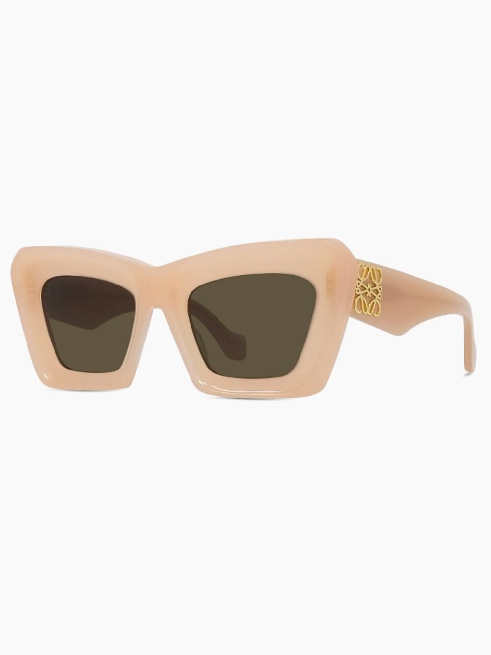 Anagram 52mm Cat Eye Sunglasses - SHINY PINK / BROWN